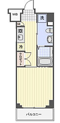 プロスペクト武蔵新城 1Kの間取図画像