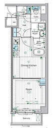 MAXIV宮崎台 1DKの間取図画像