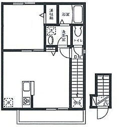 シャルール 1LDKの間取図画像