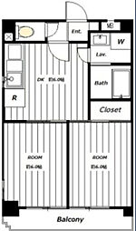 アートパレス 2DKの間取図画像