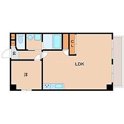 サントピア尼崎2 1LDKの間取図画像