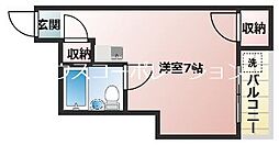 エーワン塚口 ワンルームの間取図画像