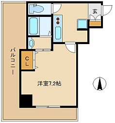 アーイ塚口 1Kの間取図画像