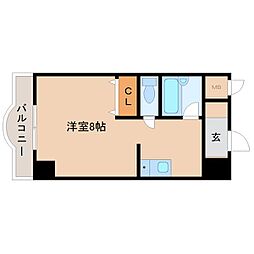 ハイツアルペン神田 1Kの間取図画像
