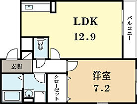 京都府城陽市富野北垣内（賃貸アパート1LDK・1階・44.54㎡） その2