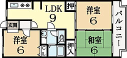 グリーンサム壱番館 3LDKの間取図画像