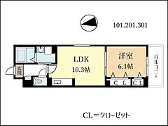 物件の間取り