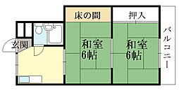 トアベルデュール 2DKの間取図画像