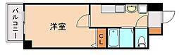 エステムコート博多・祇園ツインタワーセカンドSt 1Kの間取図画像