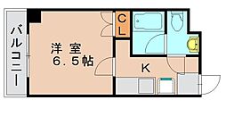 サンフォード 1Kの間取図画像