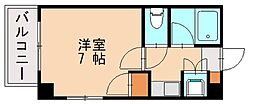 グランディ香椎駅東 1Kの間取図画像