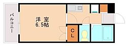 プレスト松香台 1Kの間取図画像