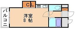 ミヤモトビル ワンルームの間取図画像