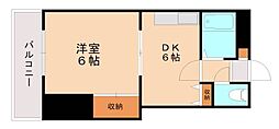 メモリープラザ九産大前 1DKの間取図画像