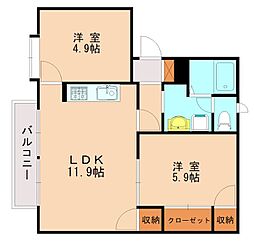 ヒルズ龍化B 1階