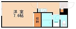 レオパレス香椎駅前 1Kの間取図画像
