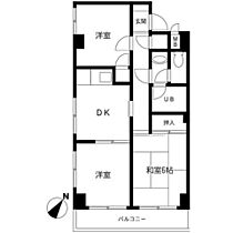 サンクリエイト南町田 405 ｜ 東京都町田市鶴間３丁目（賃貸マンション3DK・4階・47.61㎡） その2