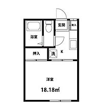 デファンス小川 201 ｜ 東京都町田市小川３丁目（賃貸アパート1K・2階・18.18㎡） その2