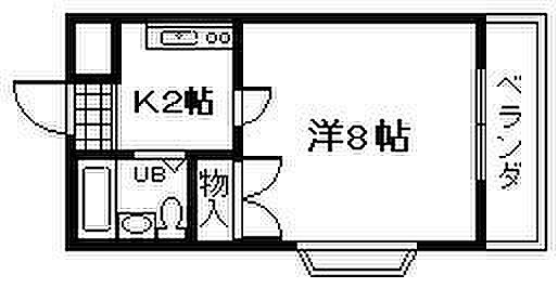 大阪府岸和田市春木旭町(賃貸アパート1K・2階・19.63㎡)の写真 その2