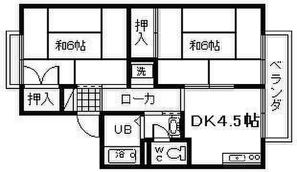 大阪府岸和田市土生町(賃貸アパート2DK・1階・39.63㎡)の写真 その2