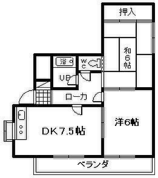 パルハイツ久米田 ｜大阪府岸和田市小松里町(賃貸マンション2DK・3階・43.87㎡)の写真 その2