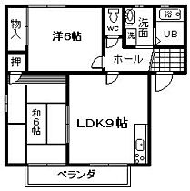 ファミールハイツ・フクダ　Ｄ棟  ｜ 大阪府貝塚市福田（賃貸アパート2LDK・1階・50.81㎡） その2