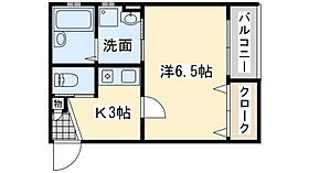 大阪府岸和田市吉井町1丁目（賃貸アパート1K・1階・24.04㎡） その2