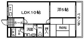 大阪府岸和田市池尻町（賃貸アパート2LDK・1階・46.00㎡） その2