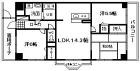 大阪府岸和田市西之内町（賃貸マンション3LDK・5階・68.10㎡） その2