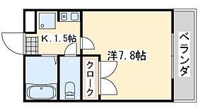 大阪府岸和田市小松里町（賃貸アパート1K・1階・23.20㎡） その2