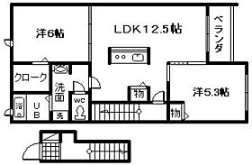 大阪府岸和田市尾生町6丁目8番14号（賃貸アパート2LDK・2階・57.32㎡） その2