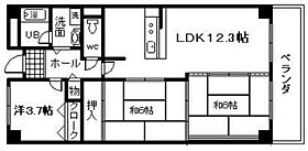 大阪府貝塚市石才（賃貸マンション3LDK・3階・66.19㎡） その2