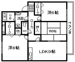 オークソフィア2  ｜ 大阪府泉佐野市日根野（賃貸アパート3LDK・2階・70.43㎡） その2