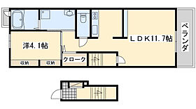 大阪府貝塚市新井149番1（賃貸アパート1LDK・2階・40.09㎡） その2