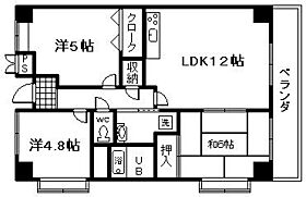 サンセール菊  ｜ 大阪府泉佐野市俵屋（賃貸マンション3LDK・5階・61.04㎡） その2