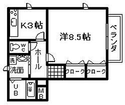 アムール矢倉  ｜ 大阪府貝塚市北町（賃貸アパート1K・1階・32.39㎡） その2