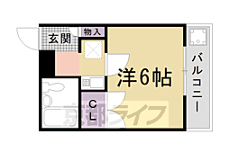 ルビナス竹澤 1Kの間取図画像