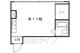 京都府京都市右京区西京極北大入町（賃貸マンション1R・5階・21.06㎡） その2