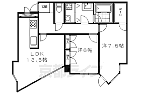 グランフォルム京都御所南 102 ｜ 京都府京都市中京区堺町通二条上ル亀屋町（賃貸マンション2LDK・1階・90.00㎡） その2