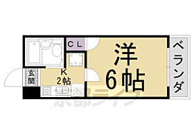 京都府京都市右京区花園土堂町（賃貸マンション1K・2階・17.74㎡） その2