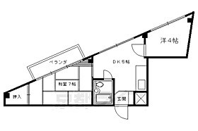 京都府京都市右京区梅津徳丸町（賃貸マンション2K・3階・30.00㎡） その2