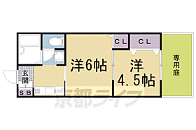 京都府京都市右京区西京極郡町（賃貸アパート2K・1階・30.00㎡） その2