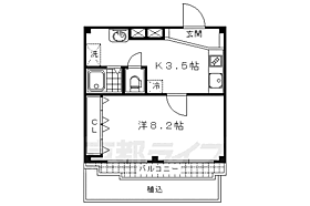 京都府京都市右京区西京極東池田町（賃貸マンション1K・1階・29.70㎡） その2