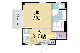 京都府京都市右京区太秦青木元町（賃貸マンション1K・3階・24.36㎡） その2