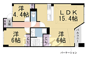 京都府京都市上京区一条通葭屋町西入福大明神町（賃貸マンション3LDK・6階・68.89㎡） その2