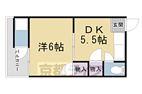 京都府京都市右京区梅津中倉町（賃貸アパート1DK・1階・24.30㎡） その2