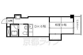 京都府京都市右京区太秦森ケ前町（賃貸マンション1DK・4階・22.00㎡） その2