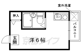 京都府京都市右京区宇多野馬場町（賃貸アパート1R・1階・14.00㎡） その2