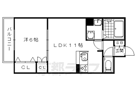 京都府京都市右京区山ノ内宮脇町（賃貸マンション1LDK・2階・41.43㎡） その2