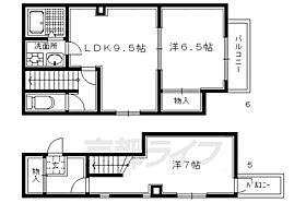 京都府京都市上京区上長者町通千本西入革堂前之町（賃貸マンション2LDK・5階・53.95㎡） その2